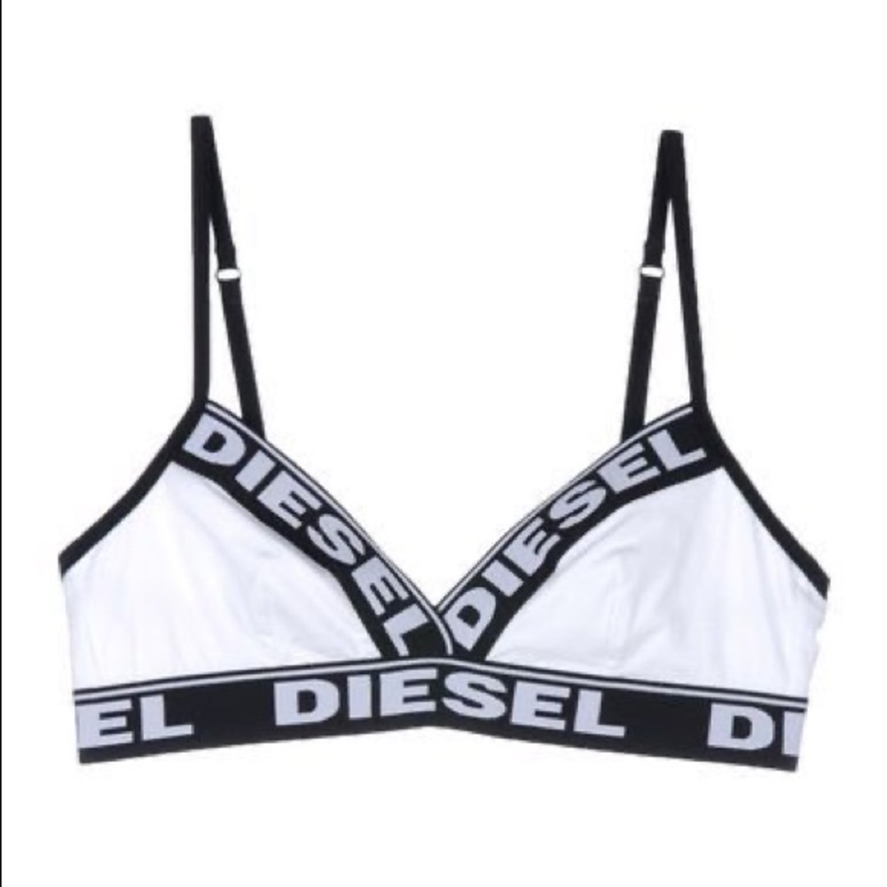 Diesel white bra lounge wear sport bra